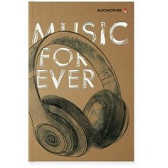 Блокнот А5 160л тв обл MUSIC FOREVER гл лам 3-160-074/12 4515806 Альт