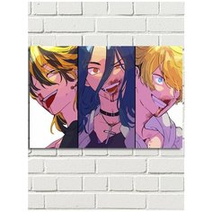 Картина по номерам аниме Токийские мстители (Манджиро, Кен, Баджи, Казутора) - 6694 Г 60x40