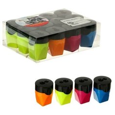 Точилка с контейнером "Классика", двойная, корпус микс Calligrata