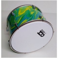 Барабан детский 10" 25х21см, "Океан", палочки, ремень, Мастерская Бехтеревых