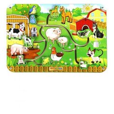 WoodLand Toys Лабиринт - пара «Животные 1»