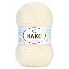 Пряжа Nako Cici Bio | Пряжа Nako Cici Bio-Antibacterial - 11454 кремовый | 5шт упаковка | Акрил антибактериальный: 30%, Акрил премиум: 70%