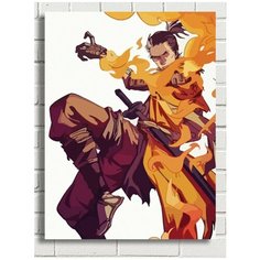 Картина по номерам Игра Sekiro Shadows die twice (Гэнитиро, Иссин Асина) - 7683 В 30x40