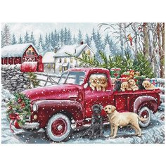 Набор для вышивания LETI арт. L8014 Рождественская доставка 47х32 см Letistitch