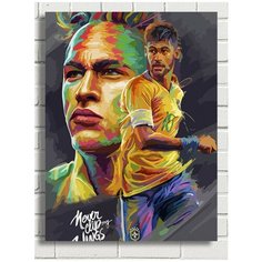 Картина по номерам Спорт футбол Неймар (ПСЖ, PSG) - 8374 В 30x40