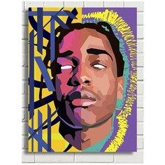 Картина по номерам Музыка ASAP ROCKY (ASAP MOB) - 8334 В 30x40