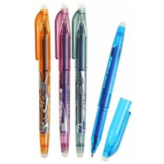 Ручка шариковая со стираемыми чернилами, линия 0,5 мм, стержень синий, корпус микс (штрихкод на штуке) Noname