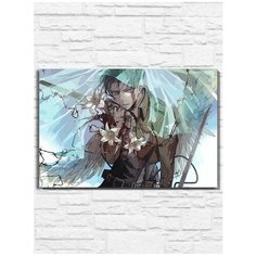 Картина по номерам на холсте Аниме Атака Титанов (Attack on titan, Эрен Йегер, Леви) - 9328 Г 60x40