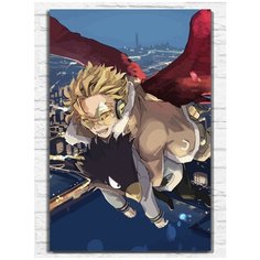 Картина по номерам на холсте аниме моя геройская академия (My hero academia) - 9318 В 60x40