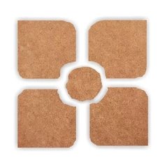 Заготовка ART Board Creative «Coaster Puzzle», 30x30 см, Подставки пазл №2, Craftsmen.store