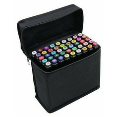 Акварельные спиртовые маркеры для скетчинга 48 цветов, набор профессиональные двусторонние фломастеры нет бренда