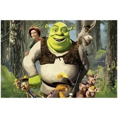 Картина по номерам на холсте шрек - 1506