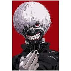 Картина по номерам на холсте токийский гуль - 1800 40X60