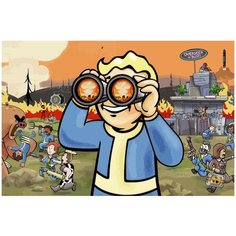 Картина по номерам на холсте Fallout - 6 60 x 40