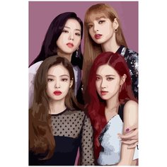 Картина по номерам на холсте BLACKPINK Kpop - 925 40X60