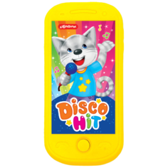 Развивающая игрушка Азбукварик Мини-смартфончик Disco Hit, желтый