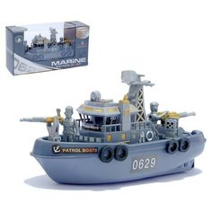Детский корабль «Морской патруль», работает от батареек, световые и звуковые эффекты NO Name