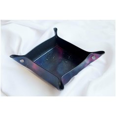 Арена для кубиков Космос Dice Tray из натуральной кожи Нет бренда