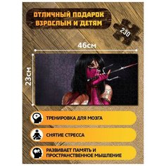 Пазл развивающий для детей с фигурками из дерева 230 деталей 46х23 см игры Mortal Kombat Komplete Edition ps, xbox, pc - 4450 Creative Wood