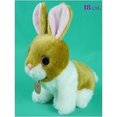 Мягкая игрушка Зайчик коричневый 18 см. (Новый год Заяц Зайчик Зая Зайчонок Символ года 2023) АКИМБО КИТ