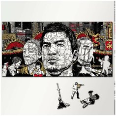 Пазл из дерева с фигурками, 230 деталей, 46х23 см игры 360 Sleeping Dogs 360 Sleeping Dogs - 5284 Puzzle Wood