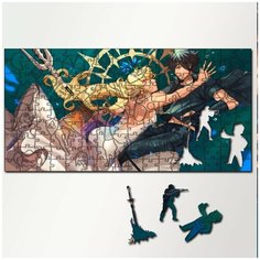 Пазл из дерева с фигурками, 230 деталей, 46х23 см игры Final Fantasy XV - 5313 Puzzle Wood