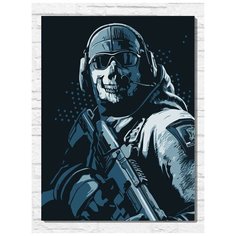 Картина по номерам на холсте игра Call of duty modern warfare (PS, Xbox, PC, Switch) - 9694 В 30x40