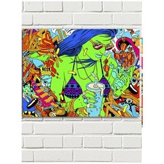 Картина по номерам Хиппи арт (психоделика, девушка) - 8325 Г 30x40