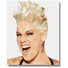 Картина по номерам "Pink" холст на подрамнике 40х50