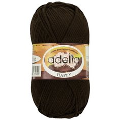 Пряжа ADELIA "HAPPY" 100% акрил 10 шт.х50г 128м №04 коричневый