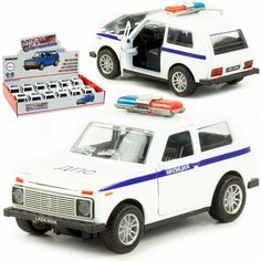 Машинка металлическая Danliao 1:32 "Lada Niva: ДПС" 1801PD, инерционная, свет, звук Panawealth Inter Holdings