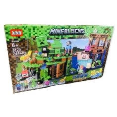 Конструктор Майнкрафт XINH, MINEBLOCKS 5129 "Крепость в джунглях" 744 деталей 8in1