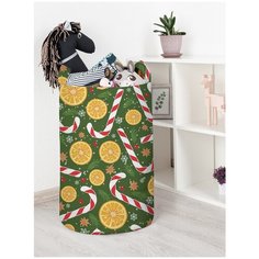 Корзина для игрушек JoyArty "Апельсины и карамельные трости" 40x60 см