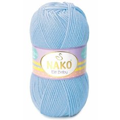 Пряжа NAKO Elit Baby (NAKO), неж. голубой - 10305, 100% акрил антипиллинг, 5 мотков, 100 г, 250 м.