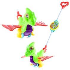 Каталка D0360 "Динозавр" на батарейках, в сетке КНР