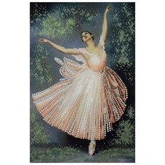 Набор для вышивания бусинами RK LARKES "Балет", 25x37 см, Девушки Балерины