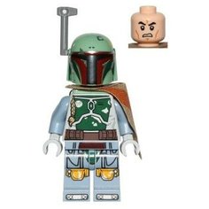 Минифигурка Лего Lego sw0711 Boba Fett - Pauldron Cloth with Dark Orange Stripe Pattern