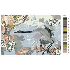 Картина по номерам Y-917 "Японский журавль" 40х60 Brushes Paints