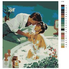 Картина по номерам Z-708 "Картина для взрослых. Эротика" 60x80 Brushes Paints