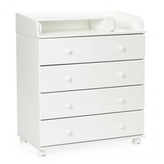 Пеленальный комод Bebizaro Meier Four, 4 ящика, white