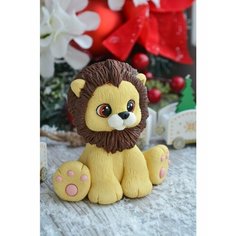 Силиконовая Форма для мыла Львенок сидит Hobby Page