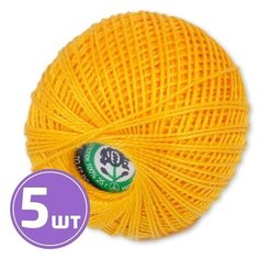 Пряжа ПНК им. Кирова Ирис (0510), желтый, 5 шт. по 25 г