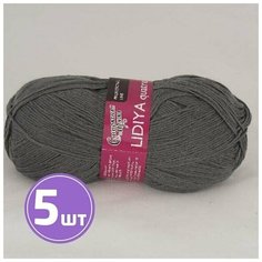 Пряжа Семеновская пряжа Lidiya quatro (953), мышиный 5 шт. по 100 г