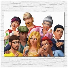 Картина по номерам на холсте игра Sims 3 - 11622 Г 30x40