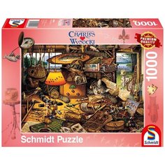 Пазл Schmidt 1000 деталей: Ч. В. Кот - подготовка к рыбалке