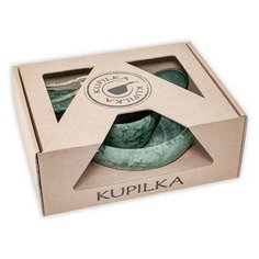 Набор детской посуды Kupilka Junior (миска 33, чашка-кукса 12, ложка-вилка 165), цвет: зеленый