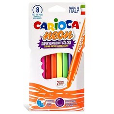 Фломастеры Carioca NEON 42785 8цв. коробка с европодвесом (24 шт. в упаковке)