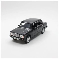 Коллекционный металлический автомобиль Жигули классика ВАЗ 2107 1:24 20 см. (2201A) (Цвет: Черный) MSN Toys