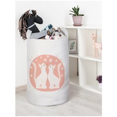 Корзина для игрушек JoyArty "Кошачья любовь" 40x60 см