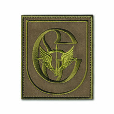 Нашивка ( Шеврон / Патч / Patch ) Тактическая ССО ( Силы Специальных Операций РФ ) Сенеж 85х100 мм Полевая Оливковая Atributica